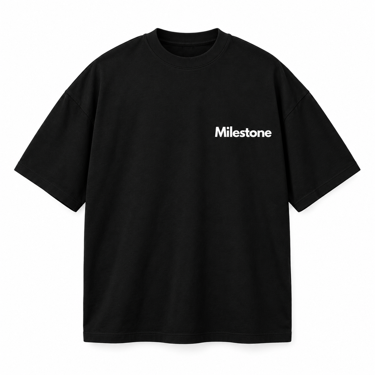 "MILESTONE STUDIO" GROW & GLOW T-SHIRT / BLACK