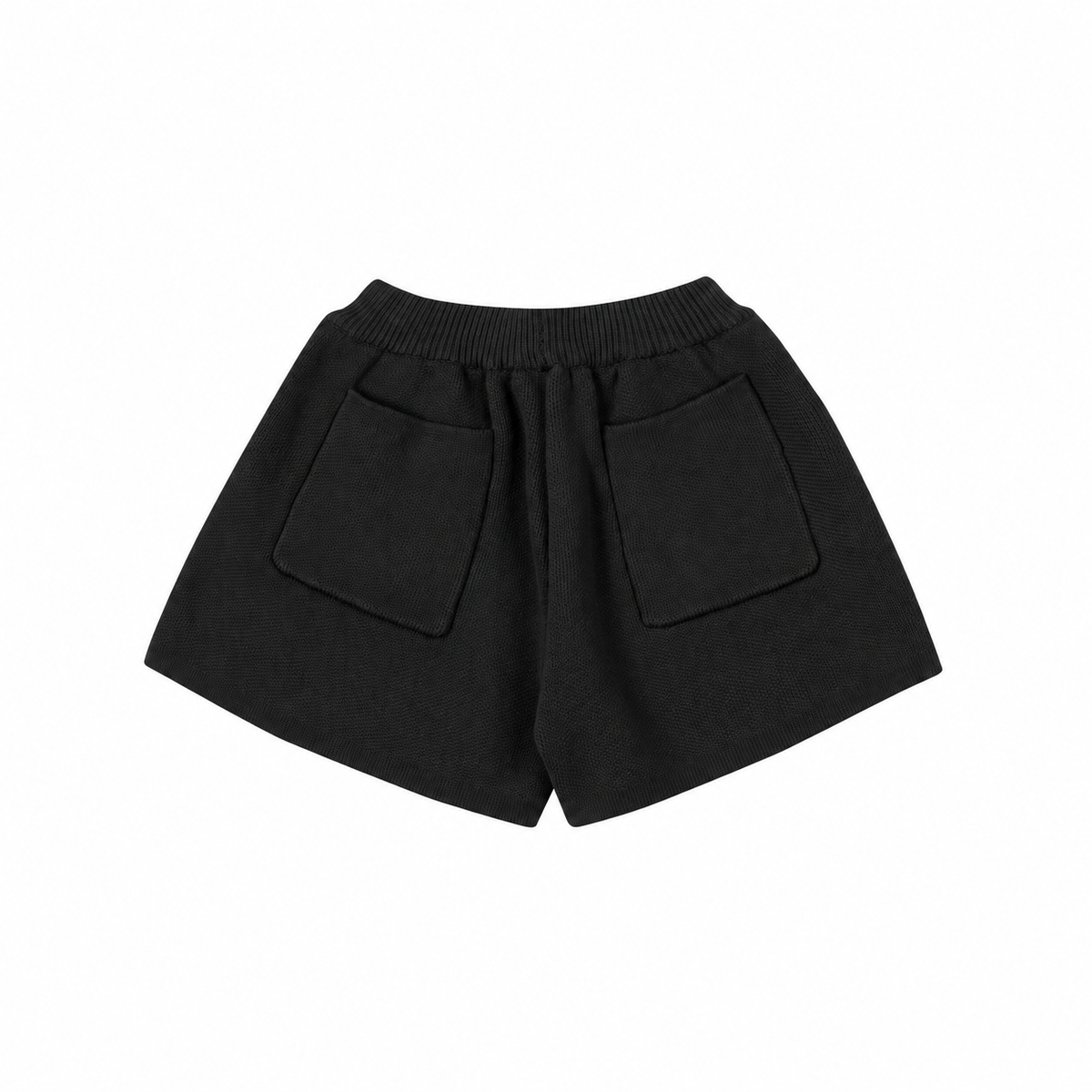 BLACK KNITSHORTSBACK