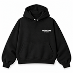 "MILESTONE STUDIO" ORIGIN CROPPED HOODIE / BLACK