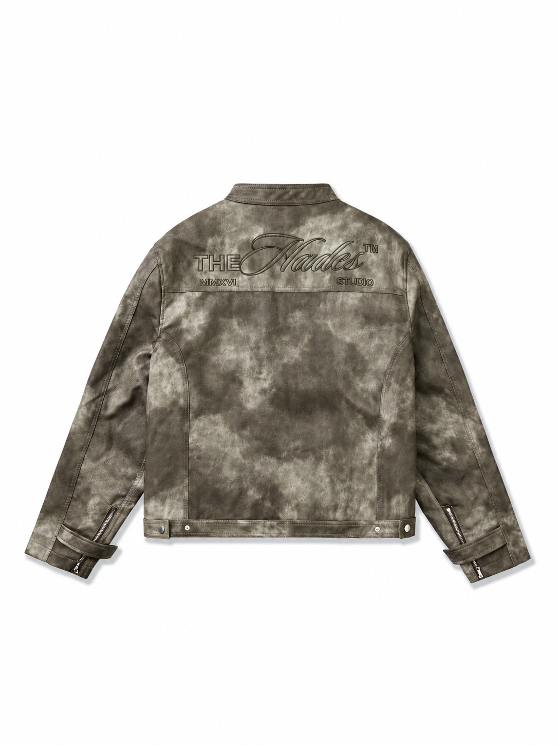 "HADES" BLACK WAX BIKER JACKET