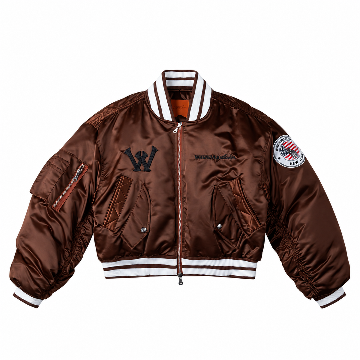 "WHENEVER" NEW YORK BOMBER / BROWN