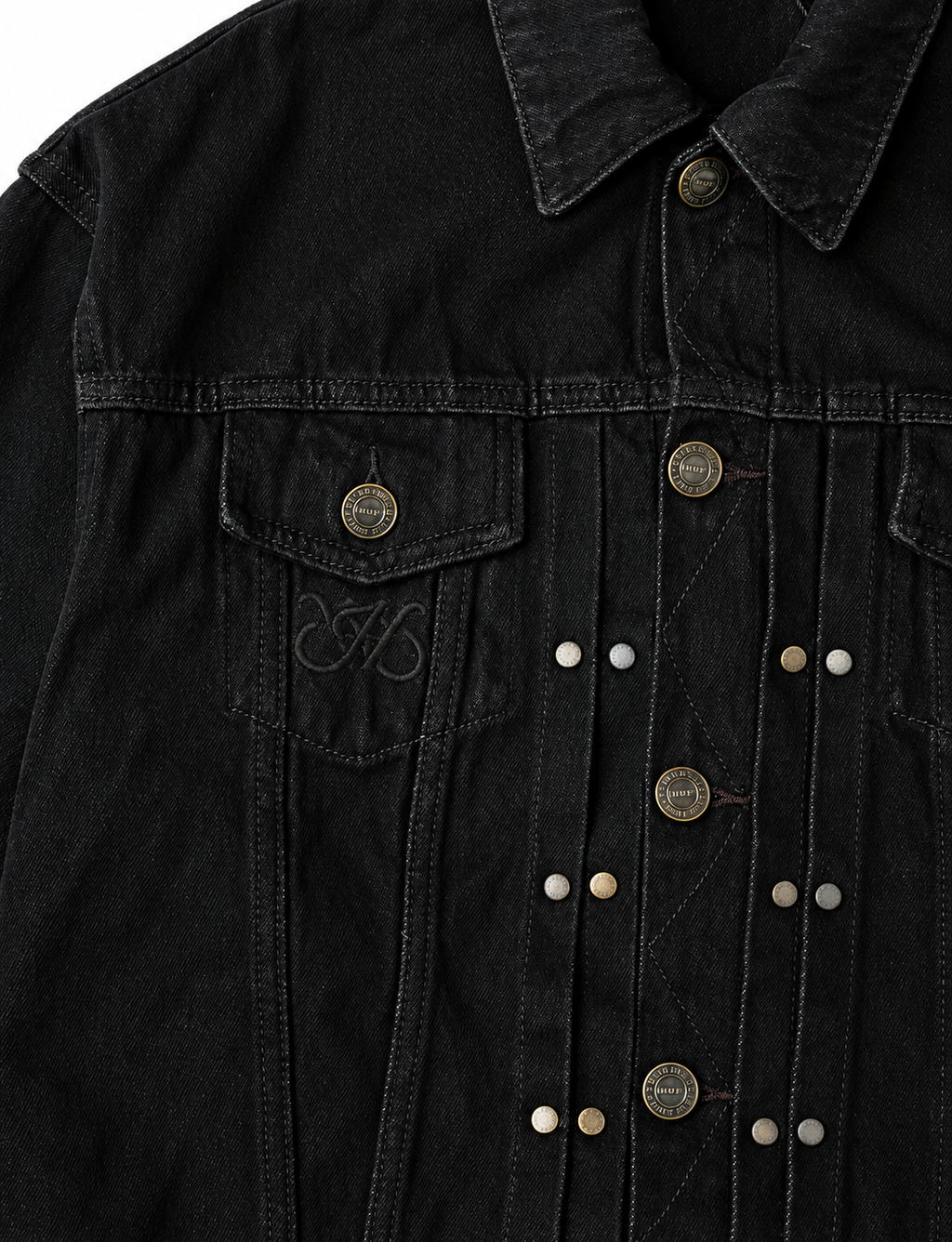 "HADES" DARK MATTER DENIM JACKET / BLACK