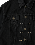 "HADES" DARK MATTER DENIM JACKET / BLACK