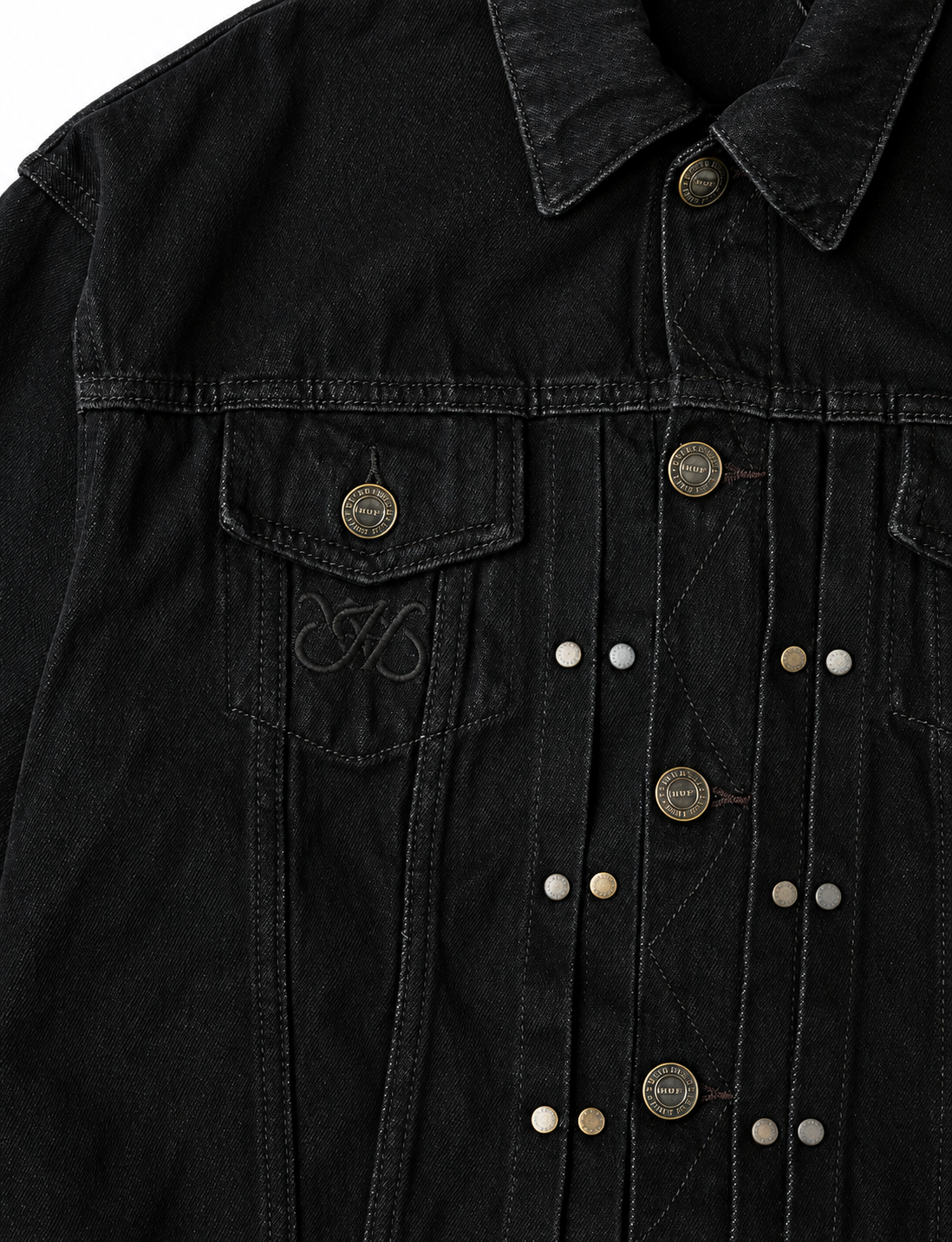 "HADES" DARK MATTER DENIM JACKET / BLACK