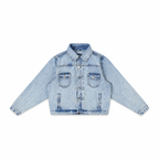 “WHENEVER” BASIC DENIM JACKET / WASH BLUE