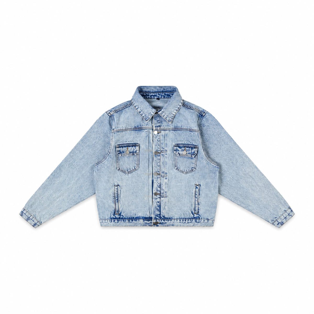 “WHENEVER” BASIC DENIM JACKET / WASH BLUE