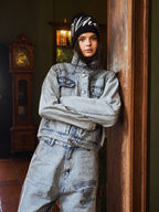 “WHENEVER” BASIC DENIM JACKET / WASH BLUE