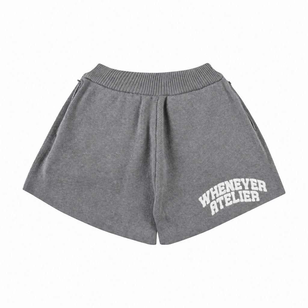 GREY KNITSHORTS