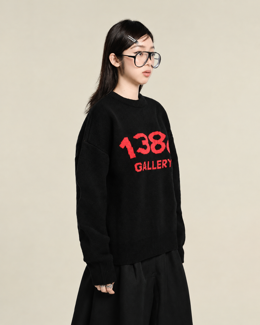 "138KNITWEAR" SIGNATURE LOVE KNIT SWEATER