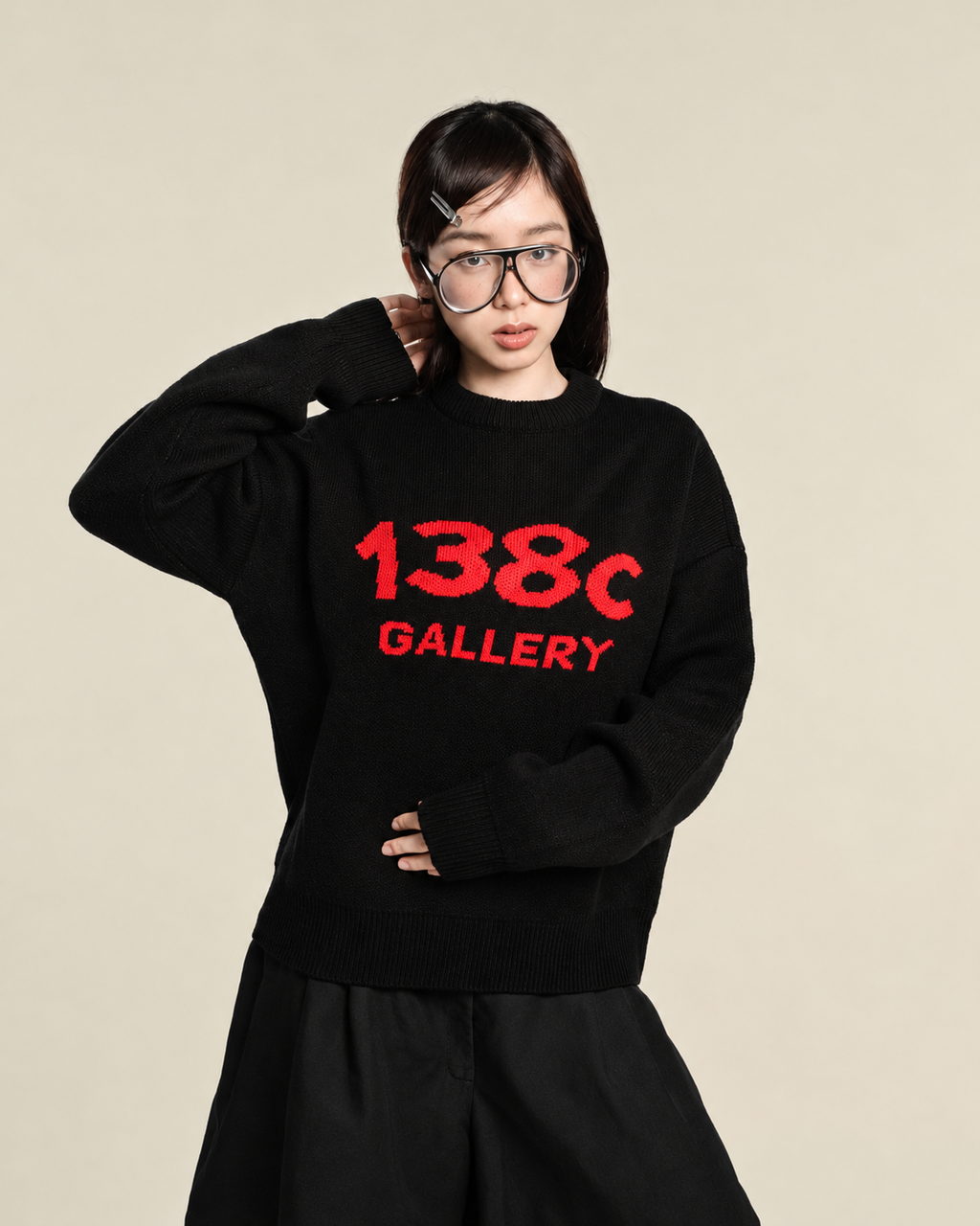 "138KNITWEAR" SIGNATURE LOVE KNIT SWEATER