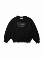 "HADES" MONOLITH KNIT SWEATER / BLACK