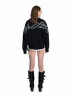 "HADES" MONOLITH KNIT SWEATER / BLACK