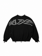 "HADES" MONOLITH KNIT SWEATER / BLACK
