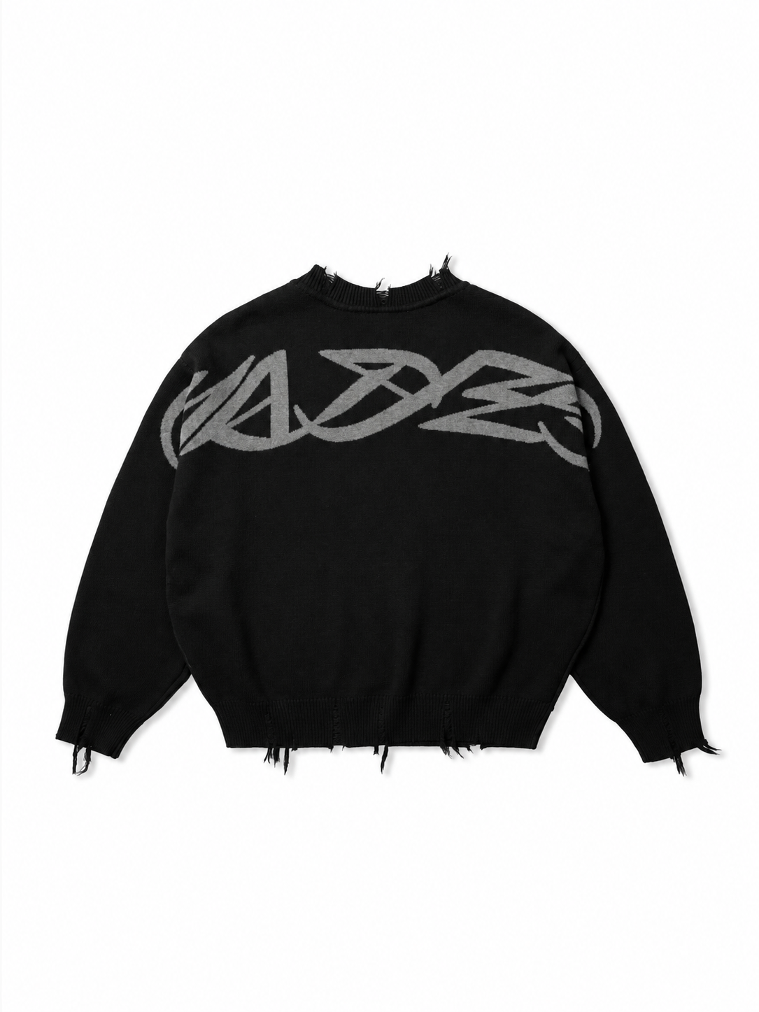 "HADES" MONOLITH KNIT SWEATER / BLACK