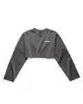 "STRESSMAMA" SSMA COACH CROP LONGSLEEVE