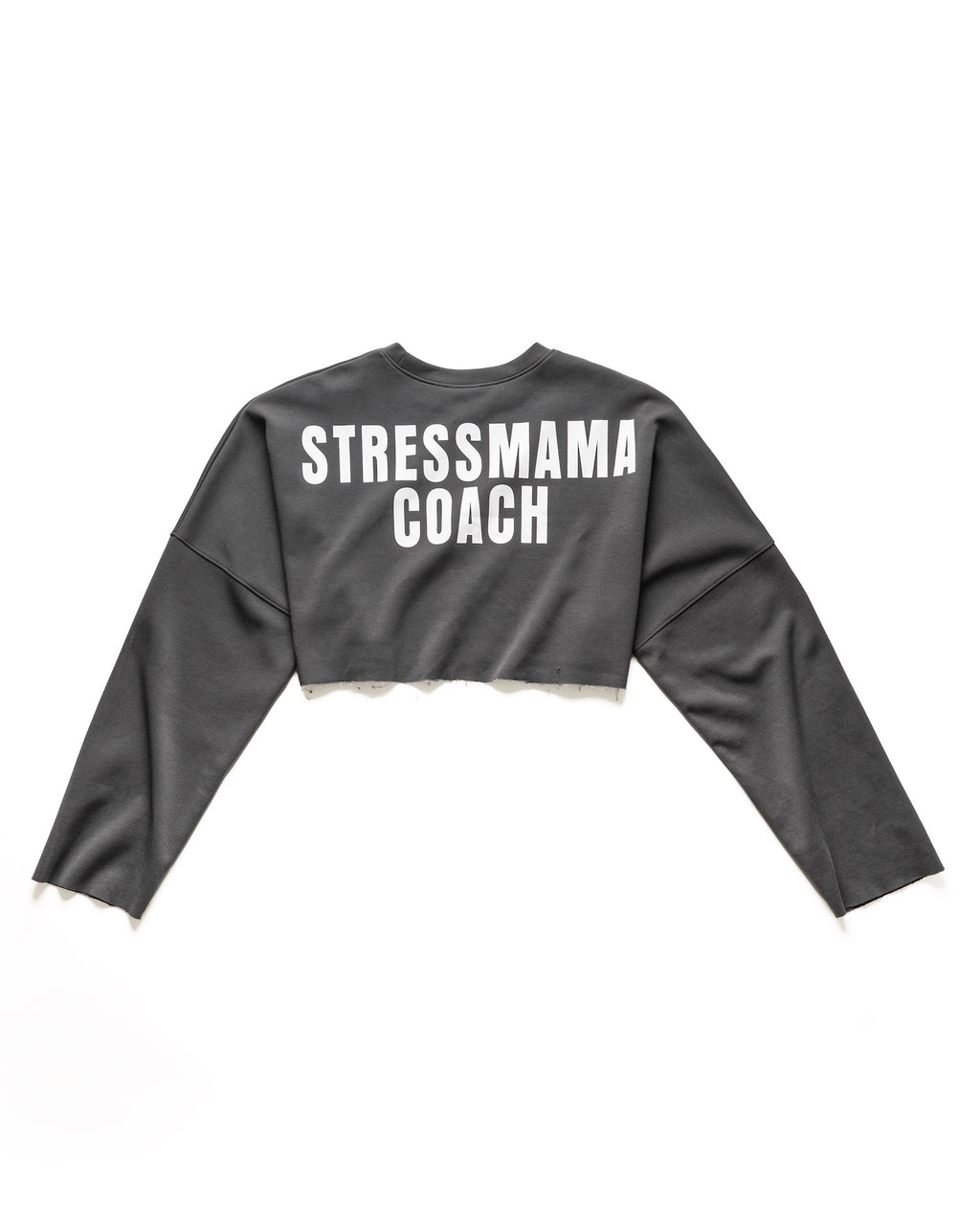 "STRESSMAMA" SSMA COACH CROP LONGSLEEVE