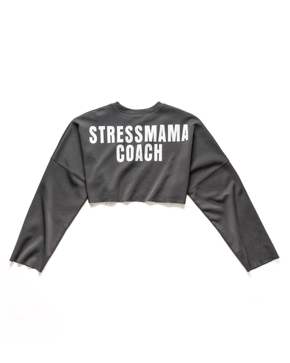 "STRESSMAMA" SSMA COACH CROP LONGSLEEVE