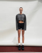 "STRESSMAMA" SSMA COACH CROP LONGSLEEVE
