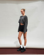"STRESSMAMA" SSMA COACH CROP LONGSLEEVE