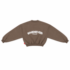 “WHENEVER” BASIC SWEATER / BROWN