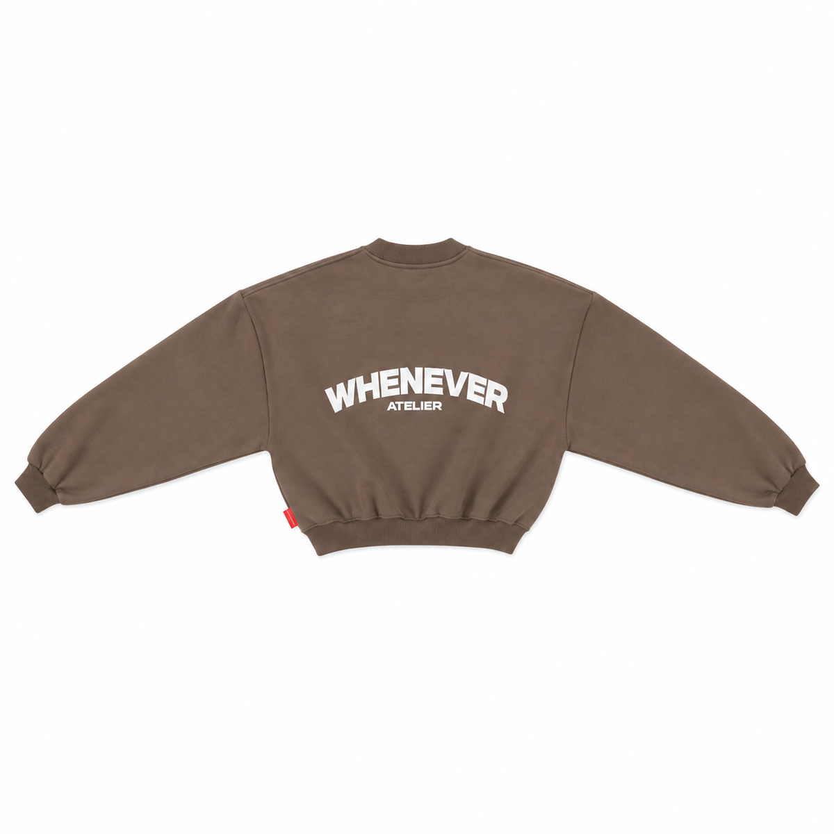 “WHENEVER” BASIC SWEATER / BROWN
