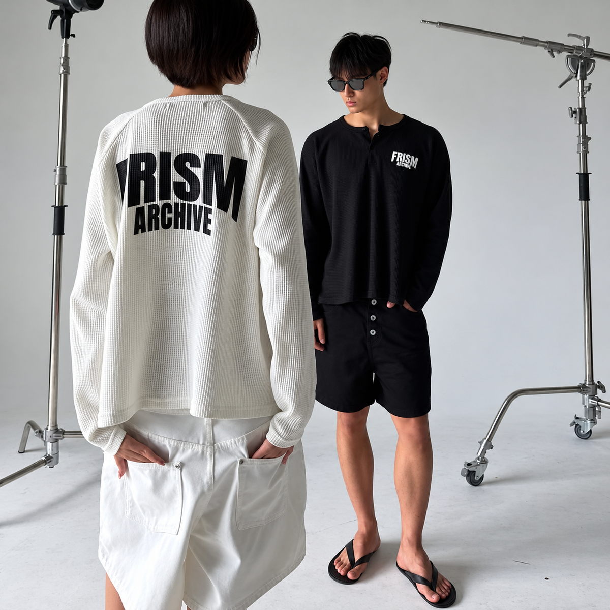 "FABRICLISM" WAFFLE LONGSLEEVE