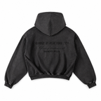 "WHENEVER" CHASING DREAMS WASHED ZIP HOODIE / VINTAGE GREY