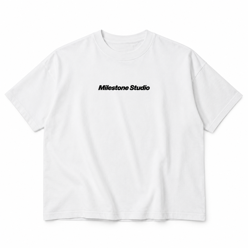 "MILESTONE STUDIO" FFM26 T-SHIRT / WHITE