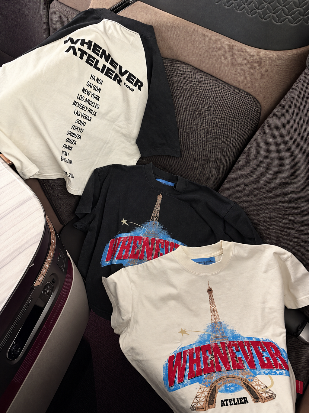 “WHENEVER” PARIS WASH T-SHIRT