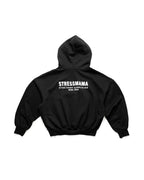 "STRESSMAMA" FALL25 01 TEAM HOODIE - BLACK