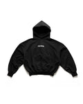 "STRESSMAMA" FALL25 01 TEAM HOODIE - BLACK